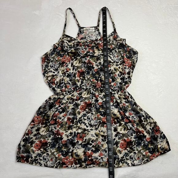 Love Culture Sleeveless Scoop Neck Floral Tank Top Size Medium Racerback Boho - Picture 9 of 9
